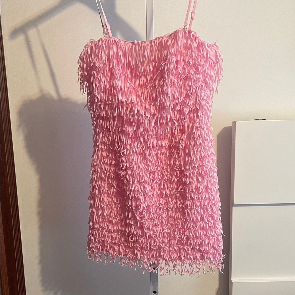 1. Pink Textured Women's dress